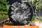 Eye Leaves Skulls Creepy Mysterious, a Background Graphic by LaseredNinja (Thumbnail 7 of 7)