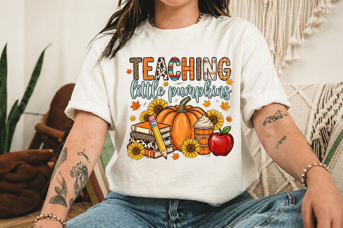 Teaching Little Pumpkins Png, a Seasonal Illustration by Libby Wishes (Photo 3 of 4)