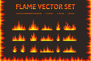 Set of multiple stylized flames, an Object Illustration by Woters little shop (Thumbnail 1 of 7)