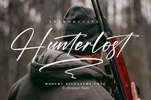 Hunterlost Modern Signature Font