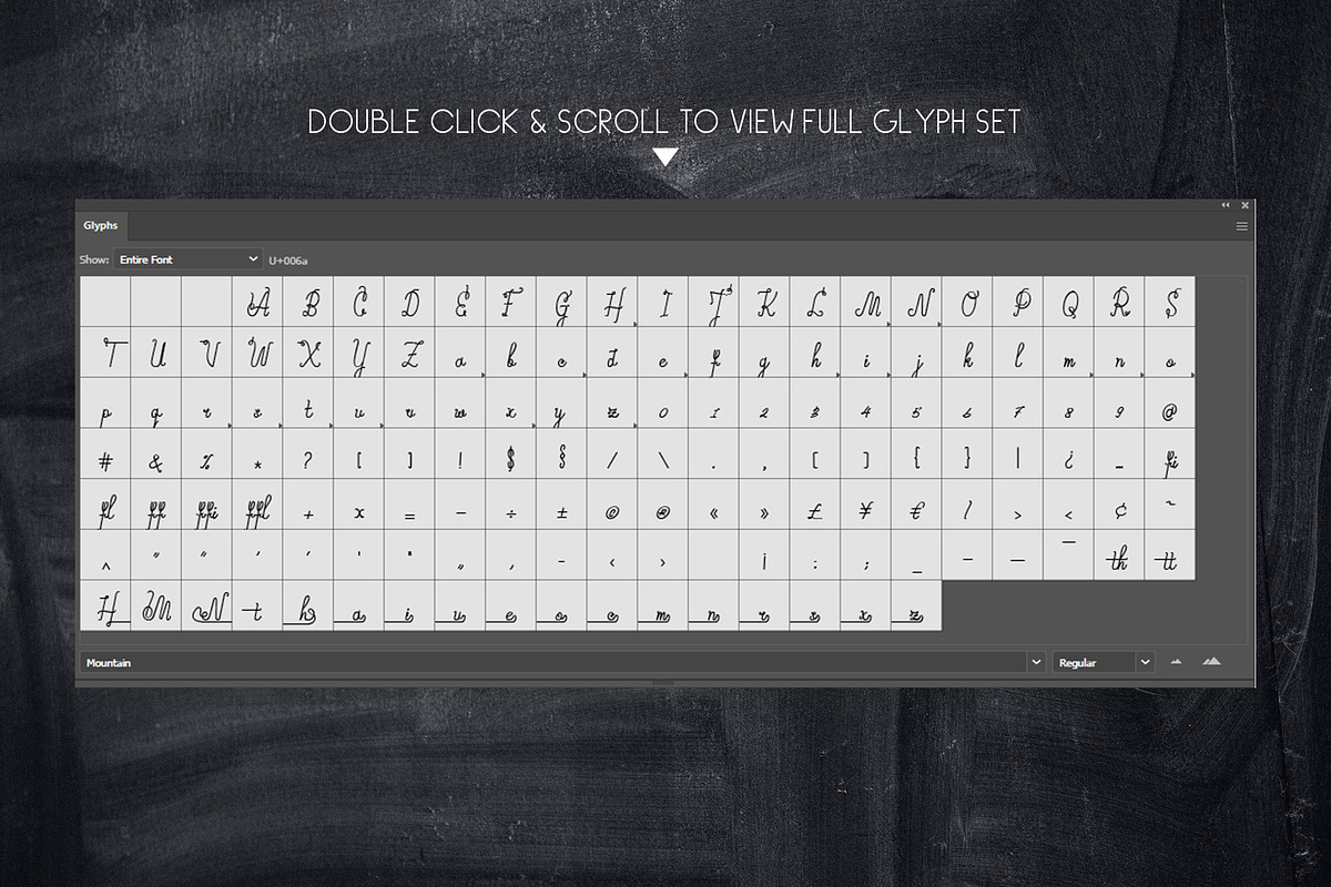 Mountain - Script Monoline, a Script Font by Graphiqa Studio (Photo 9 of 10)