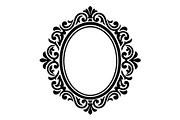 Elegant Oval Frame Silhouette, an Object Graphic by hafijul (Thumbnail 3 of 4)