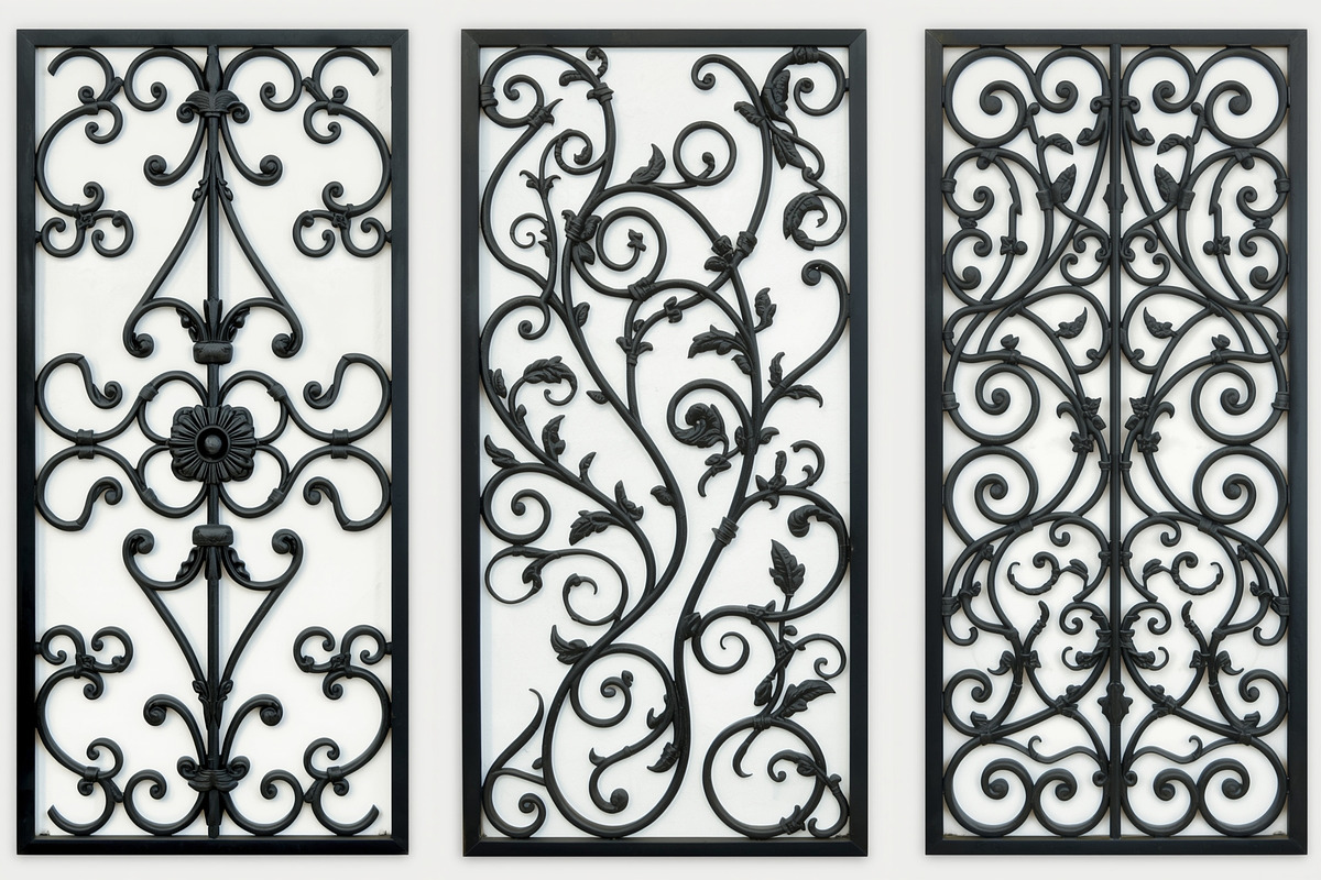 Floral Ornament Silhouette Panels, an Illustration by Designer_Momina (Photo 6 of 20)