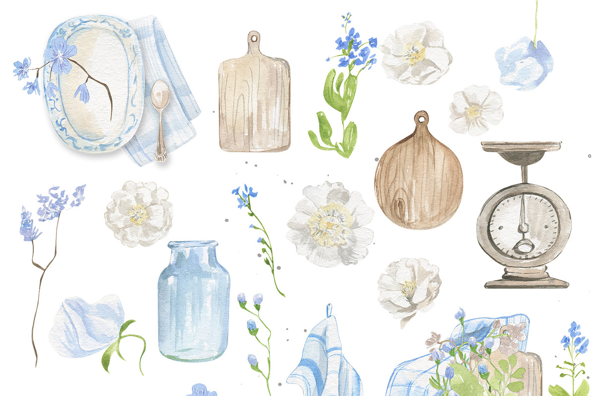 French country style, a Decorative Illustration by Love Watercolor Store (Photo 10 of 11)
