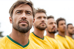 Group of focused Brazilian soccer, a Sports & Recreation Photo by MistyDay
