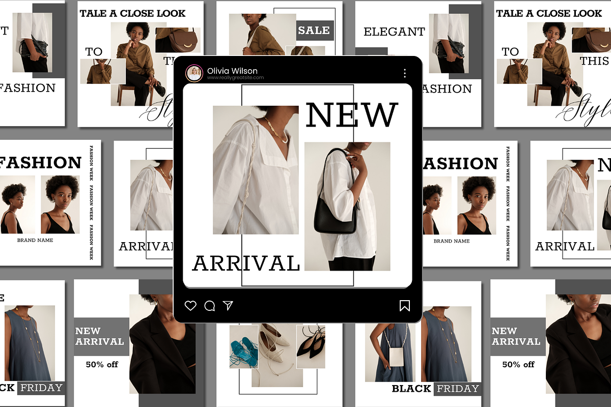 Elegant Canva IG Templates, a Social Media Template by Sparklingdesign4 (Photo 3 of 4)