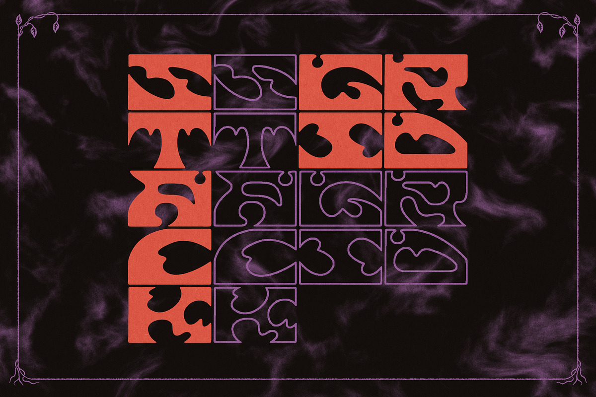 JWV - FLAUROS - Psych display font, a Sans Serif Font by Jordan Warren Visuals (Photo 4 of 8)