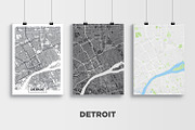 5 maps of USA cities set 4, an Illustration by MaximGertsen (Thumbnail 4 of 9)