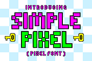 Simple Pixel – Gaming Display Font, a Slab Serif Font by KiddoGlyphs Studio (Thumbnail 1 of 4)