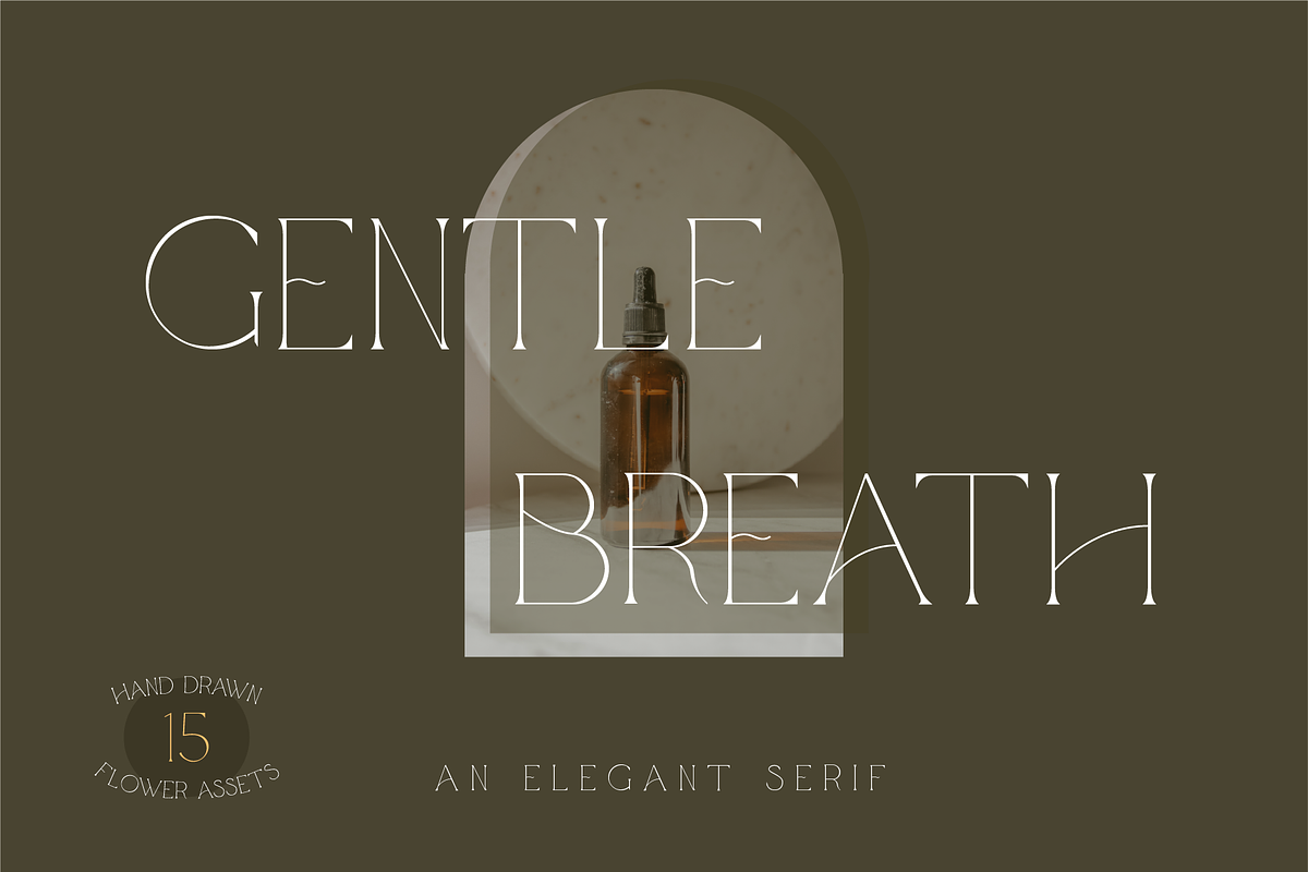 Gentle Breath - Serif Font + Vectors, a Serif Font by The Forge Type Co (Photo 1 of 10)