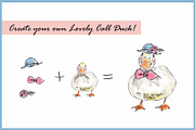 Call Duck Clipart Digital Paper, an Illustration by VianneArt (Thumbnail 6 of 7)