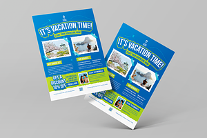 Travel Agency Business Flyer, a Flyer Template by YossyOneStd