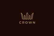 Geometric Monoline Crown Logo Design, a Branding & Logo Template by yopie (Thumbnail 1 of 3)