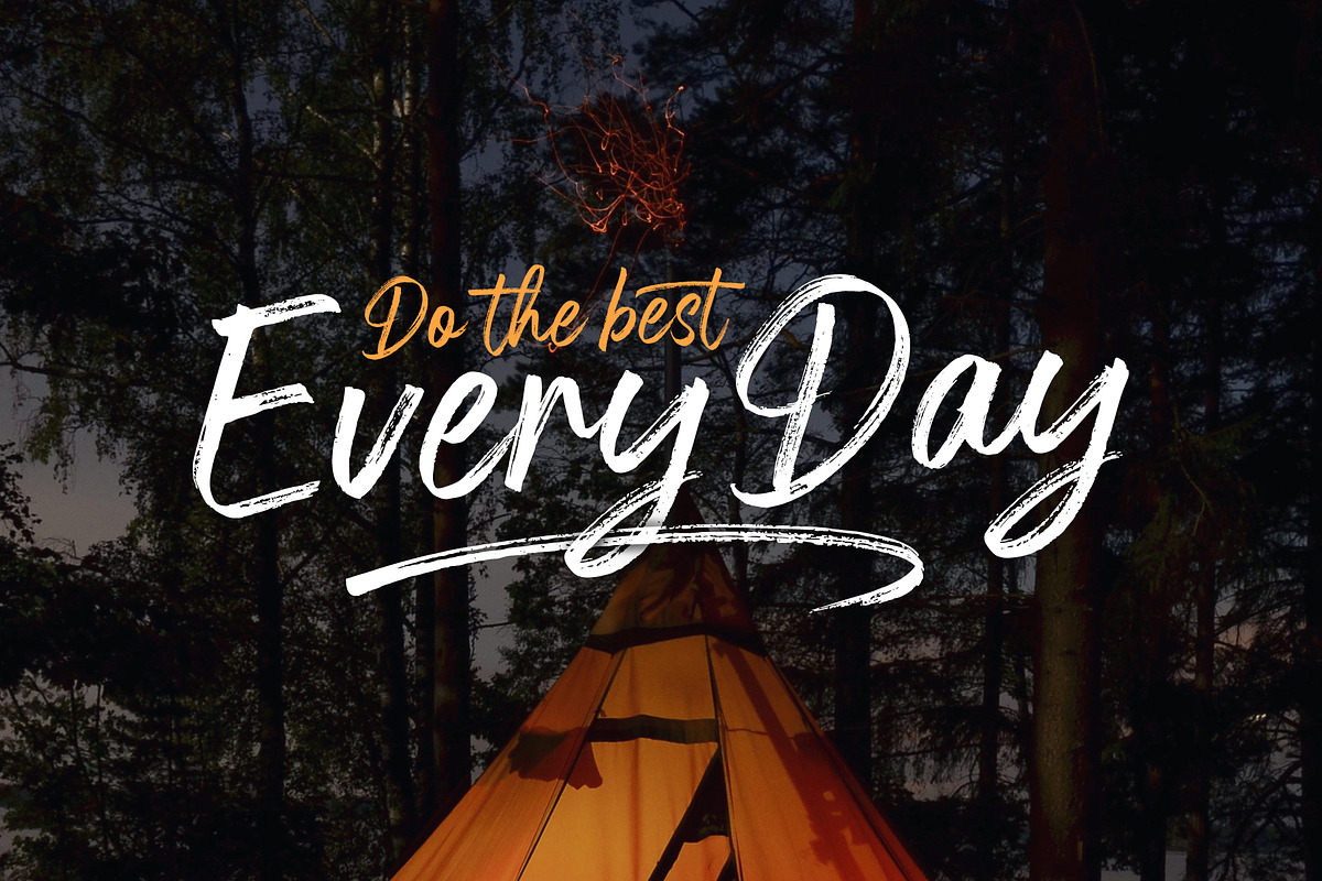 Nervous Brush Font, a Script Font by trustha (Photo 5 of 15)
