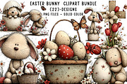 Easter Bunny Clipart Bundle, an Illustration by CreationArt (Thumbnail 1 of 5)