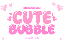Cute Bubble - Bubble Font Types