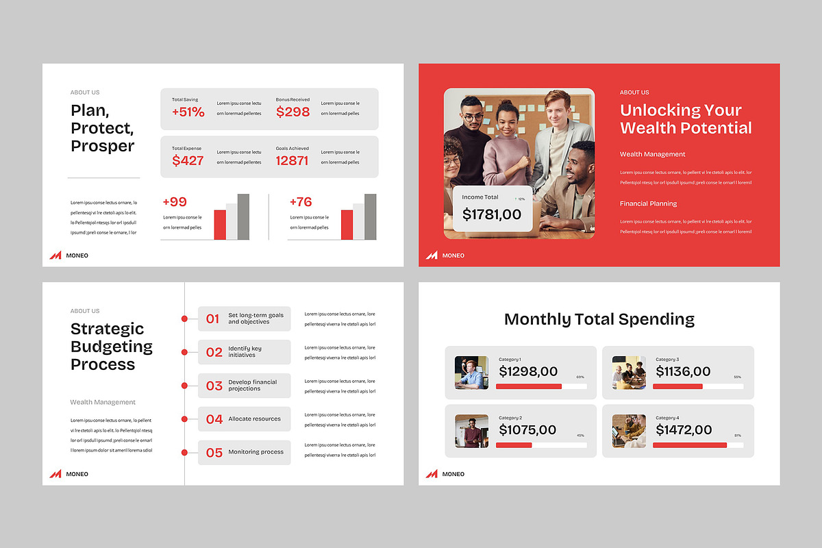 MONEO - Budgeting & Finance PPT, a Presentation Template by rgbryand (Photo 4 of 9)