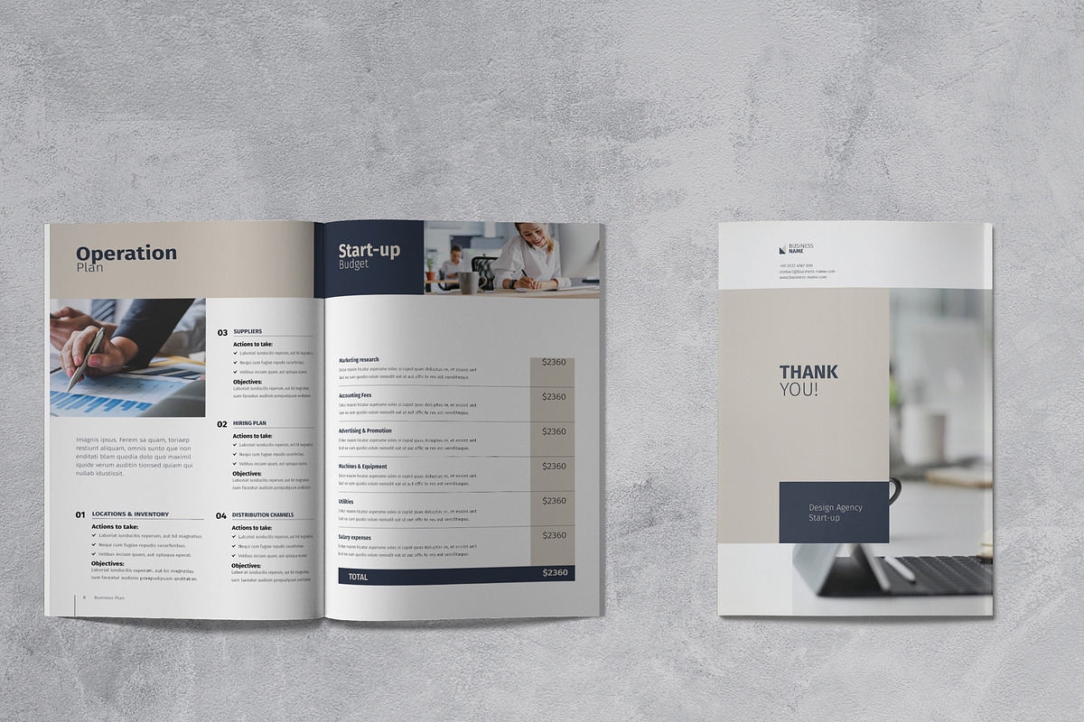 Business Plan Template, a Brochure Template by Sabin (Photo 7 of 9)