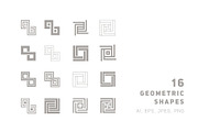 Square Collection. Patterns & Shapes, a Pattern Graphic by Curly_Pat (Thumbnail 7 of 12)