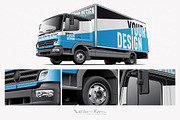 Light Commercial Truck Mockup, a Product Mockup by Vector Room (Thumbnail 1 of 2)