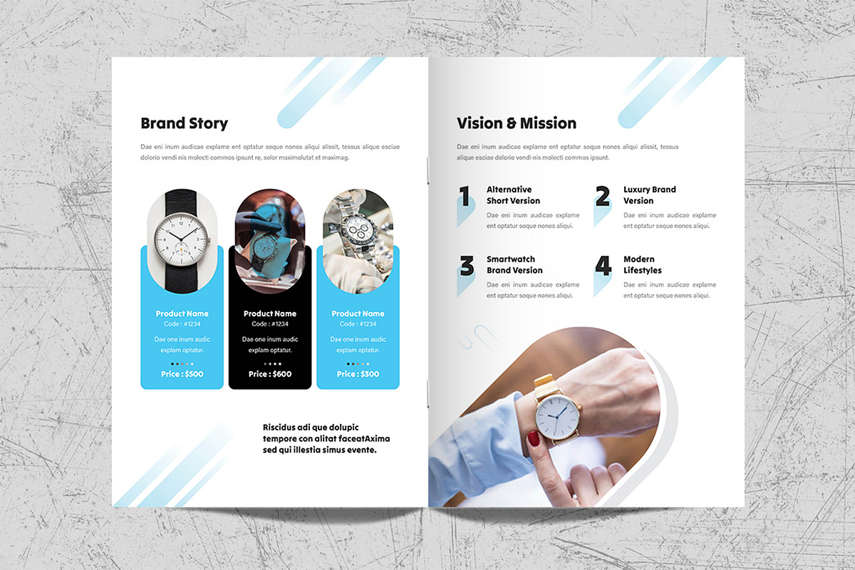 Watch Catalogue Template Design, a Brochure Template by White Graphic (Photo 3 of 11)