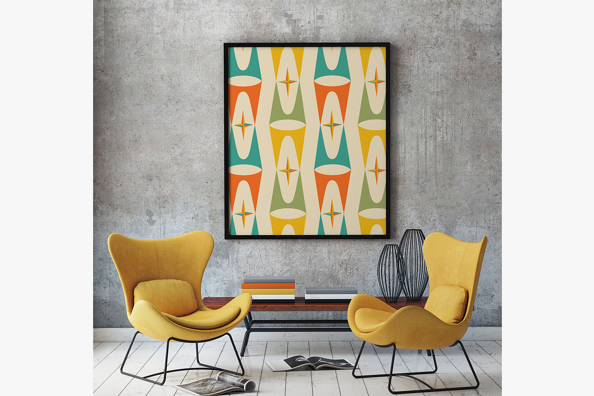 Midcentury Modern Retro Design Kit, a Pattern Graphic by Pacific Modern Art (Photo 41 of 89)