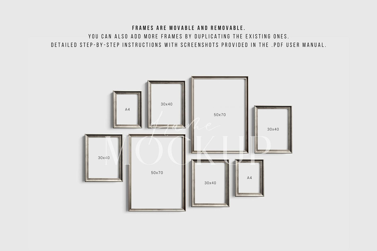 Gallery Wall Mockup Set of 8 | 14, a Product Mockup by DESIGN BY nube (Photo 5 of 8)