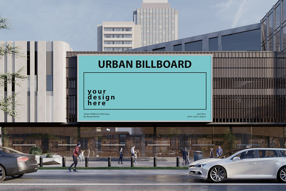 Urban Billboard vol.03 - Mockups, an Advertising Mockup by Rometheme Std