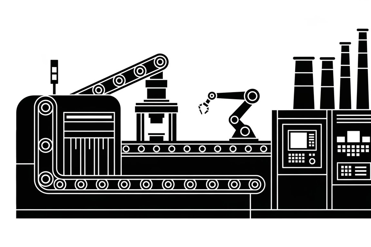 Bold industrial machine silhouette, an Illustration by Amazin_art (Photo 16 of 31)