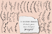 Black & White Wreaths - Hand Drawn, a Decorative Illustration by MaraquelaStudio (Thumbnail 5 of 7)