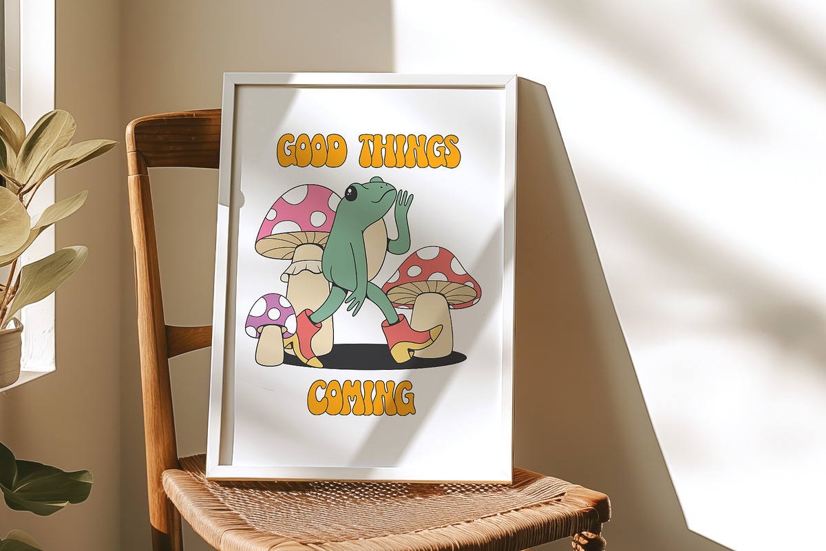 Retro Groovy Clipart Bundle, an Illustration by Anastasiya Klempach (Photo 11 of 12)