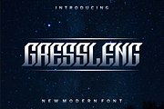 Gressleng font, a Sans Serif Font by VectorCraft (Thumbnail 1 of 4)