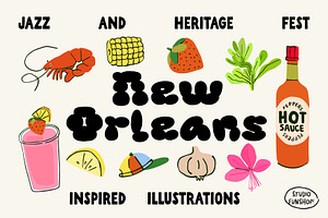 New Orleans Jazz & Heritage Fest, an Illustration by Studio Funshop by Kelli