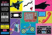 Retro Cool 1980s Poster Templates, a Texture Illustration by Wingsart Studio (Thumbnail 4 of 11)