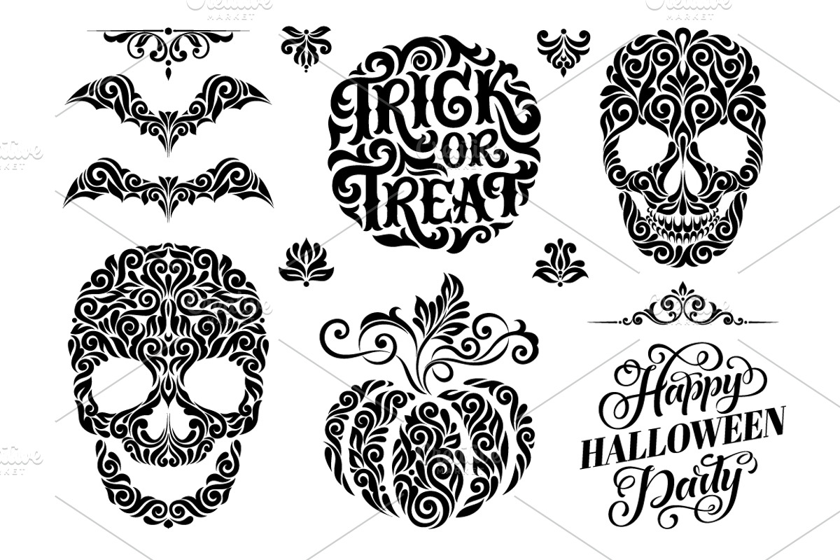 Halloween illustration | 13 elements, an Illustration by bariskina (Photo 2 of 4)