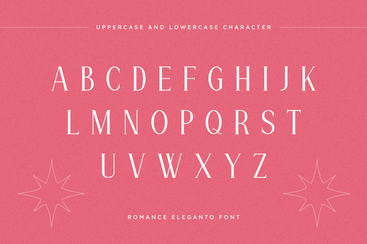 Romance Eleganto - Modern Serif Font, a Serif Font by Masyafi Studio (Photo 2 of 9)