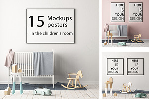 15 Mockups in the children's room