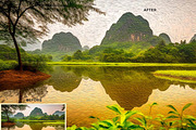 Tritone Oil Painting Ps Action, an Action Add-On by Studio Retouch (Thumbnail 9 of 13)
