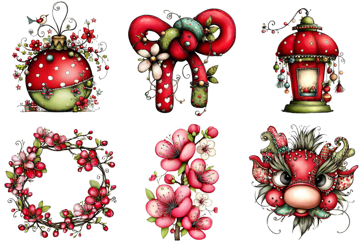 Chinese New Year Clipart, an Illustration by Craft Nest (Photo 6 of 8)