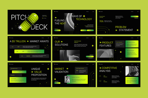 Futuristic Pitch Deck Google Slides preview 6