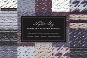Night Sky Seamless Pattern Bundle, a Pattern Graphic by The October Creative (Thumbnail 1 of 12)