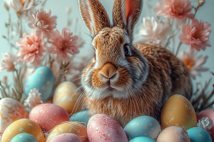 Pastel Eggs Easter Bunny image, a Holiday Photo by ComfortQ