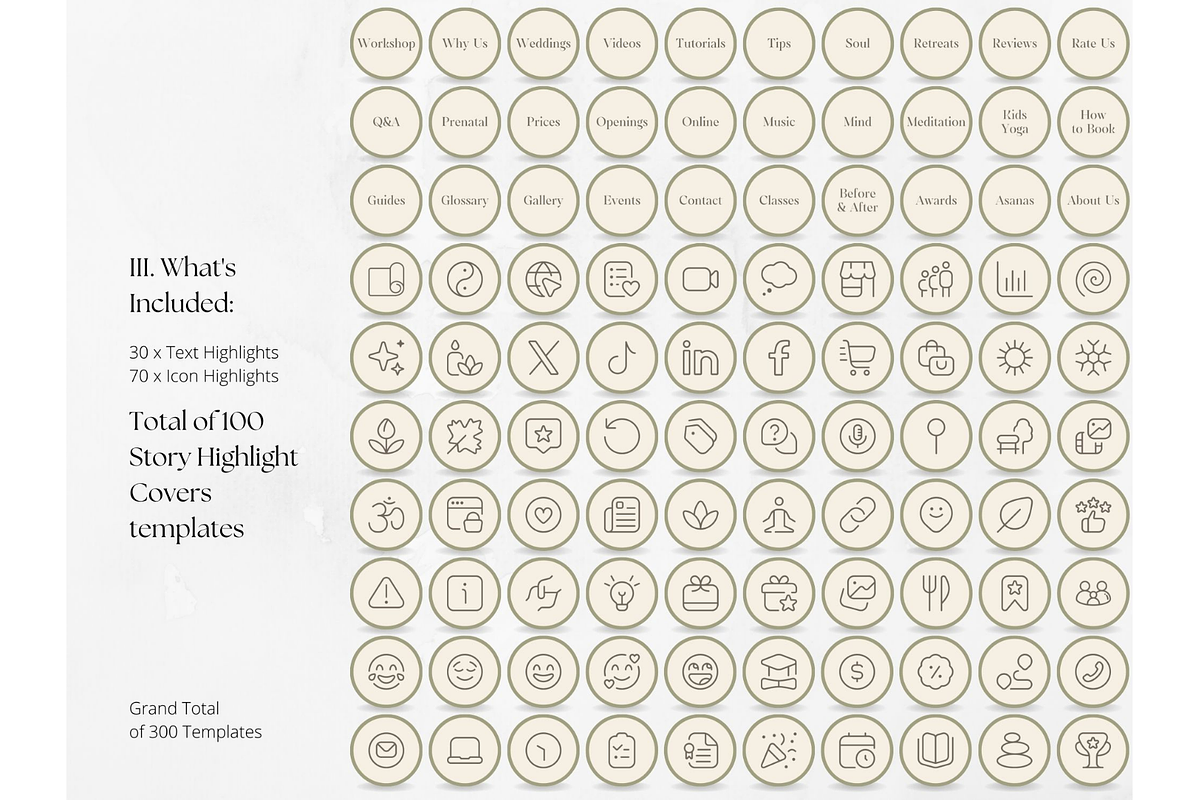 300 Yoga Social Media BUNDLE, a Social Media Template by PatternLab. (Photo 4 of 10)