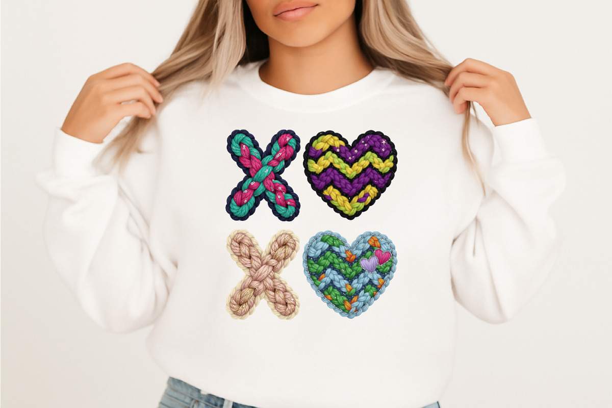 XOXO Valentine Day Png, Heart Faux P, an Illustration by Designking (Photo 2 of 6)