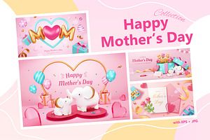 3D Happy Mother's Day Bundle