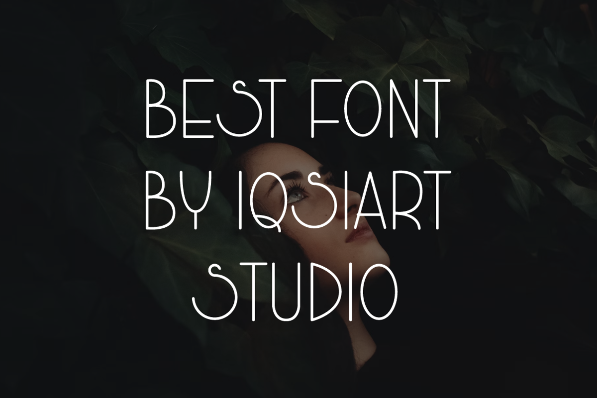 Skunzar - Monoline Font, a Sans Serif Font by Iqsiart Studio (Photo 3 of 6)