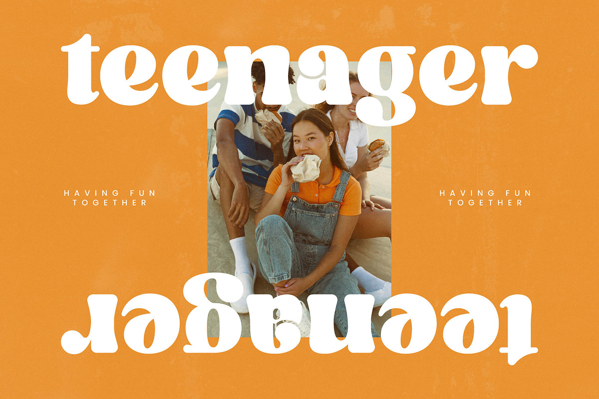 Madnight Honeys Retro Groovy Font, a Serif Font by timelesstype.co (Photo 4 of 20)