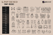 K-pop themed procreate stamp brushes, a Brush Add-On by PDknyStudio (Thumbnail 2 of 4)