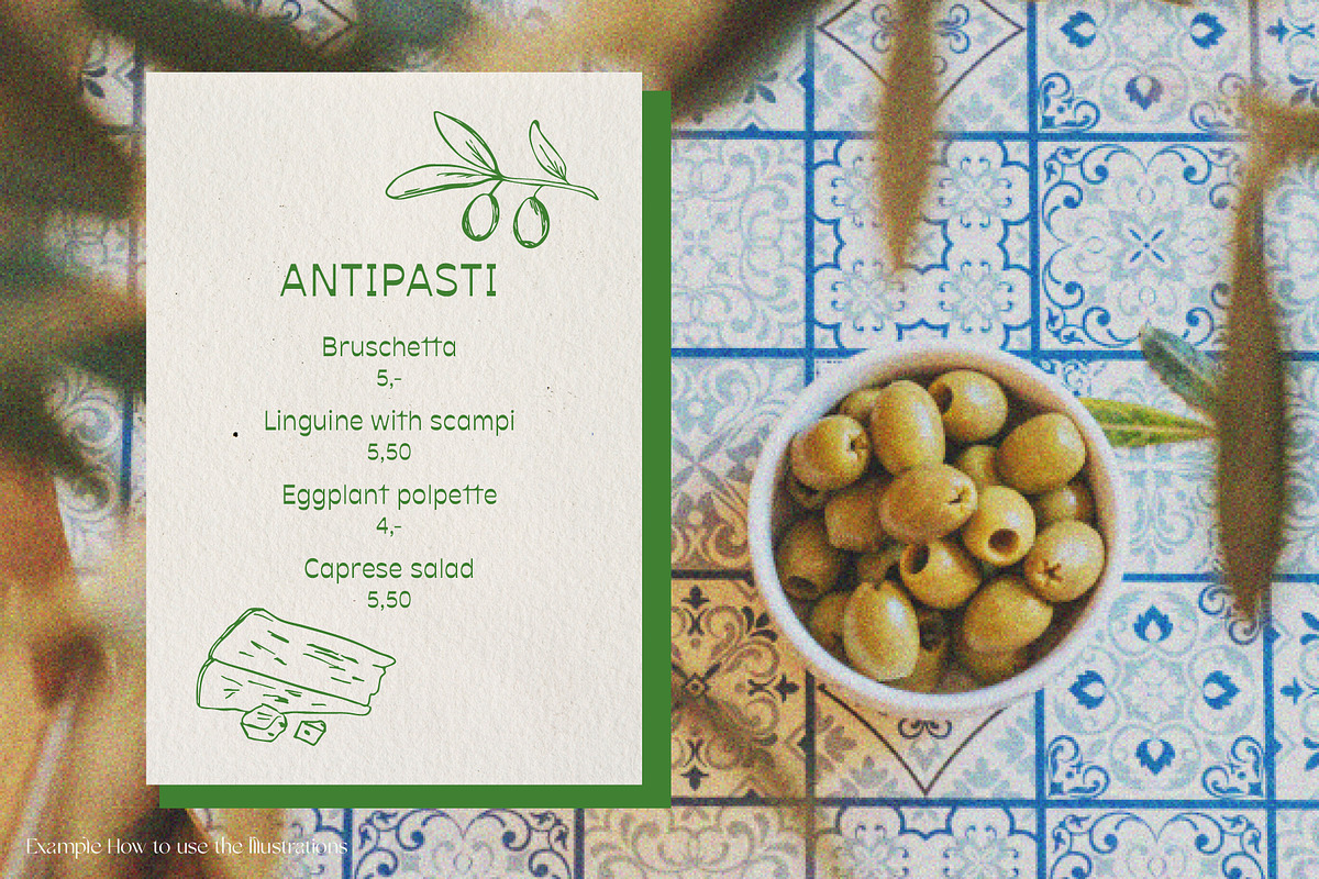Mediterranean Food Illustrations, an Illustration by Annakaroline (Photo 5 of 7)