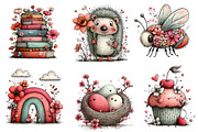 Whimsical Spring Clipart Bundle, an Illustration by Dream Creation (Thumbnail 3 of 6)